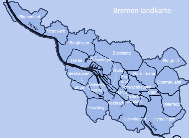 Bremen Landkarte