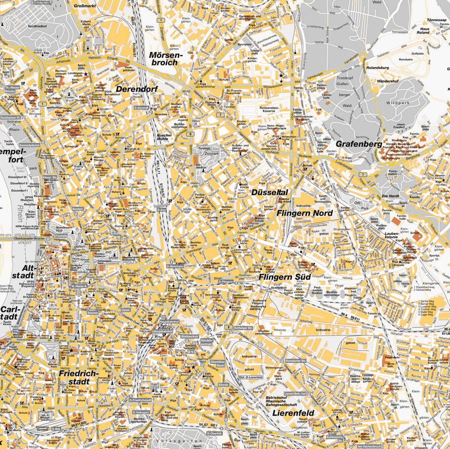 düsseldorf stadtteile karte