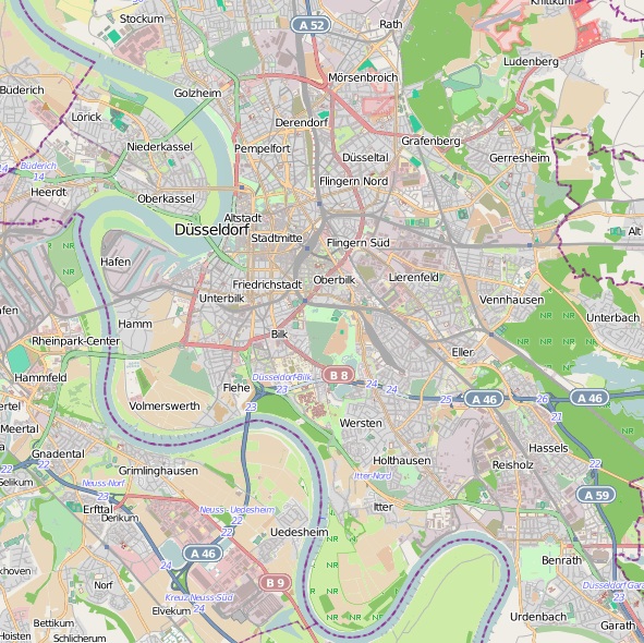 düsseldorf landkarte