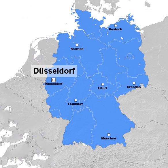 düsseldorf bezirke karte