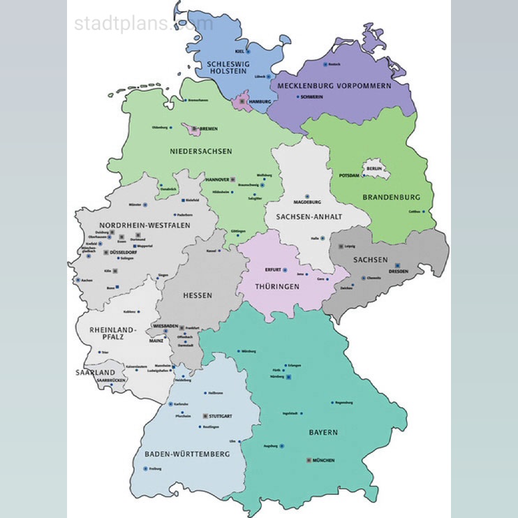 deutschland karte bundesländer