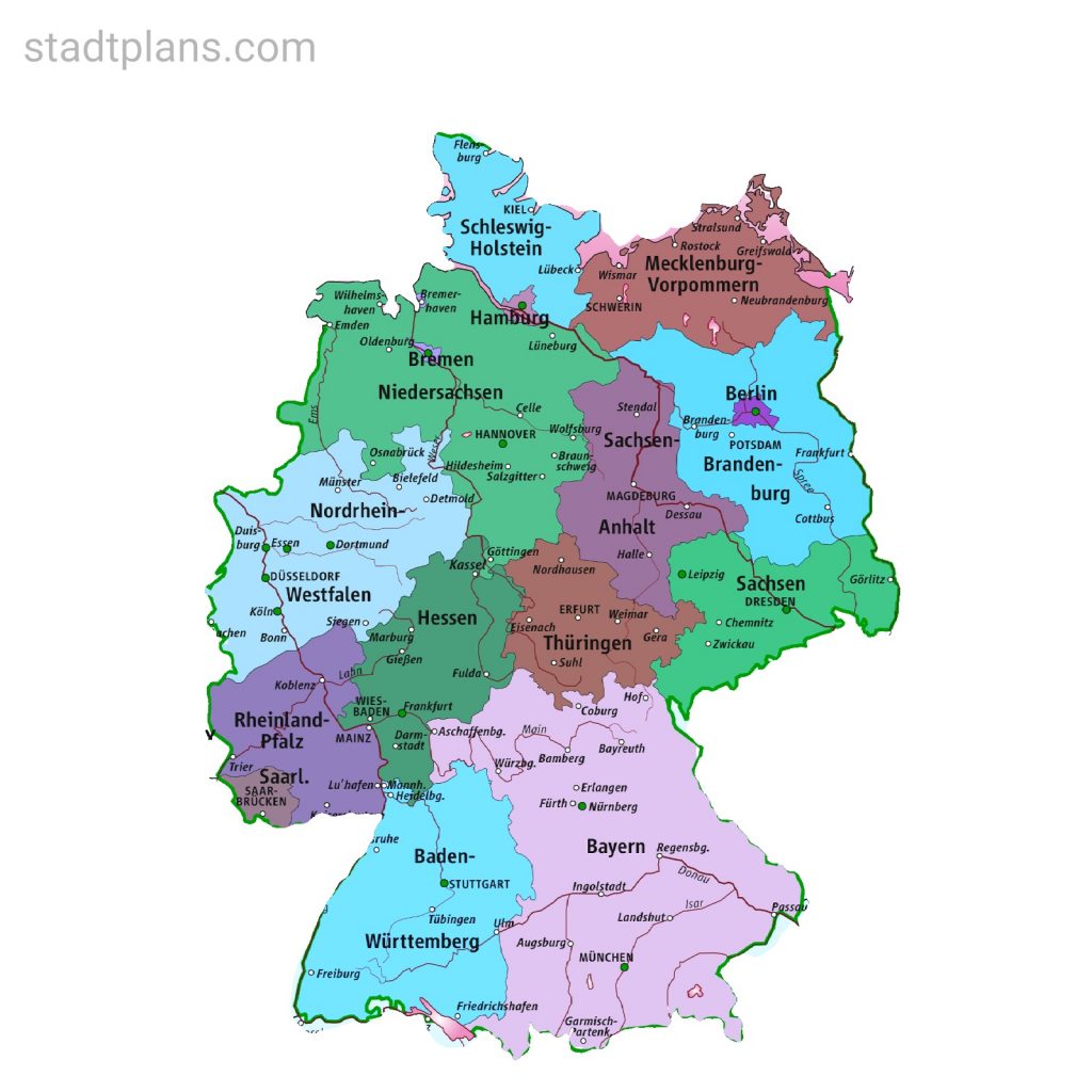 deutschland karte bundesländer