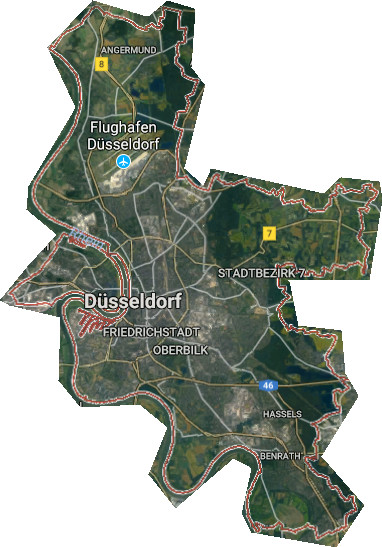 düsseldorf landkarte