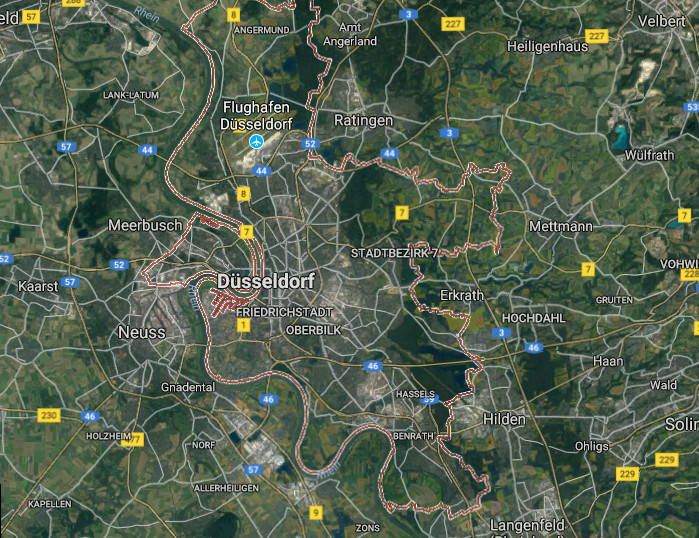 düsseldorf landkarte