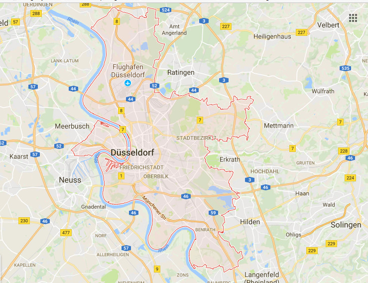 düsseldorf plz karte