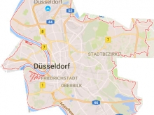 Düsseldorf Landkarte Düsseldorf Landkarte