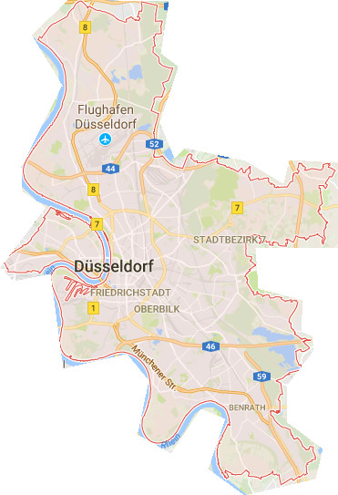 düsseldorf landkarte düsseldorf landkarte