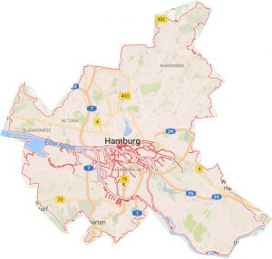 Hamburg Karte Stadtteile Stadtplan