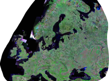 Europakarte Satellitenbild