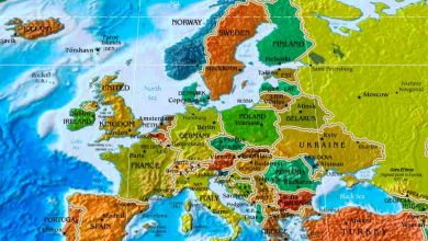 Europakarte Länder und Hauptstädte