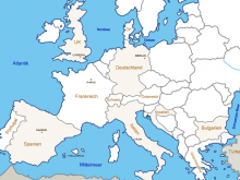 europakarte leer